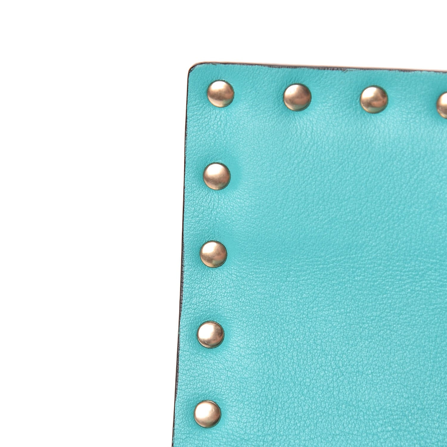 Valentino Garavani Vitello Small Rockstud Chain Flap Crossbody Bag Opaline Green 12 of 13