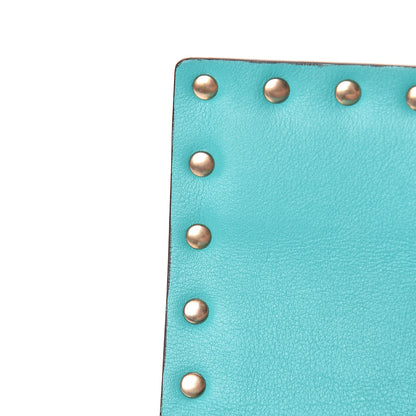 Valentino Garavani Vitello Small Rockstud Chain Flap Crossbody Bag Opaline Green 12 of 13