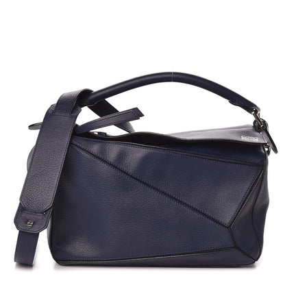 Loewe Calfskin Medium Puzzle Bag Marine 1 of 15