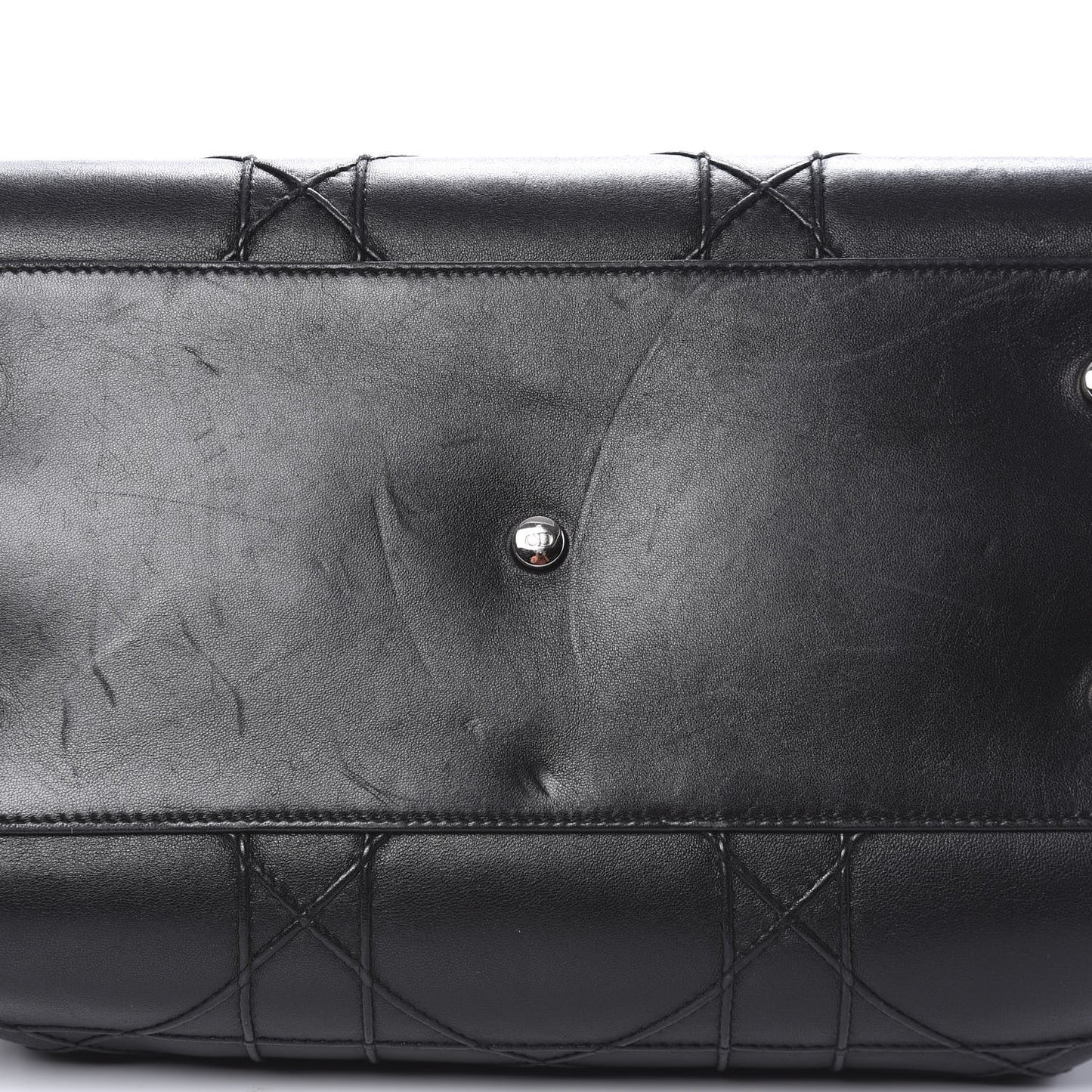 Lambskin Cannage Granville Polochon Black