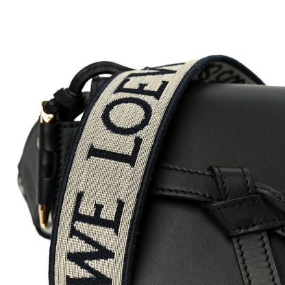 Loewe Calfskin Jacquard Mini Gate Dual Bag Black 8 of 10