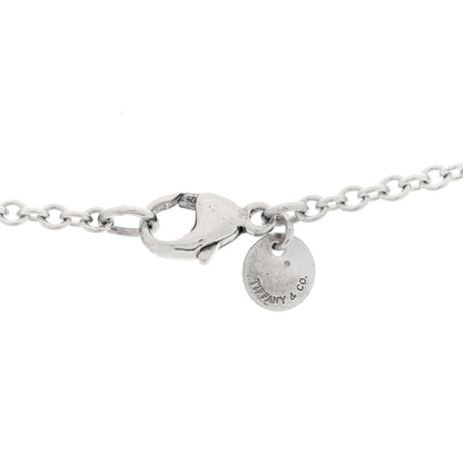 Tiffany Sterling Silver Barrel Bead Station Chain Necklace 4 of 5