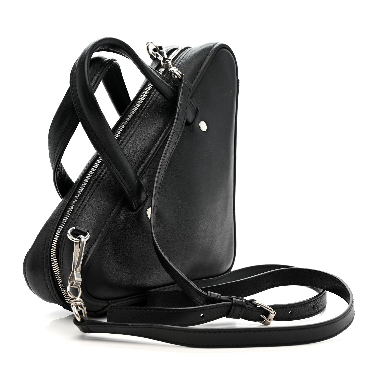 Balenciaga Calfskin XS Triangle Duffle Black 3 of 13