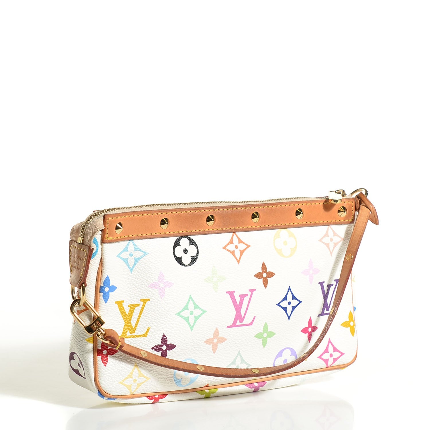 Louis Vuitton Monogram Multicolor Pochette Accessories White 2 of 8