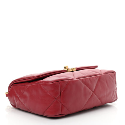 Chanel Goatskin Quilted Medium Chanel 19 Flap Red 4 of 11