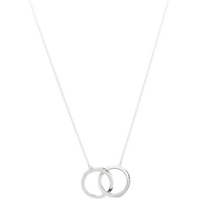 Tiffany Sterling Silver 1837 Interlocking Circles Pendant Necklace 1 of 8