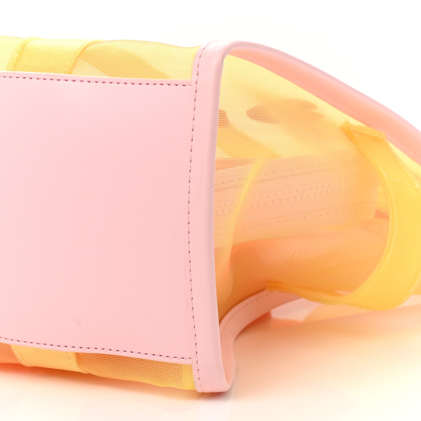 Nylon The Mesh Medium Tote Bag Yellow Multicolor