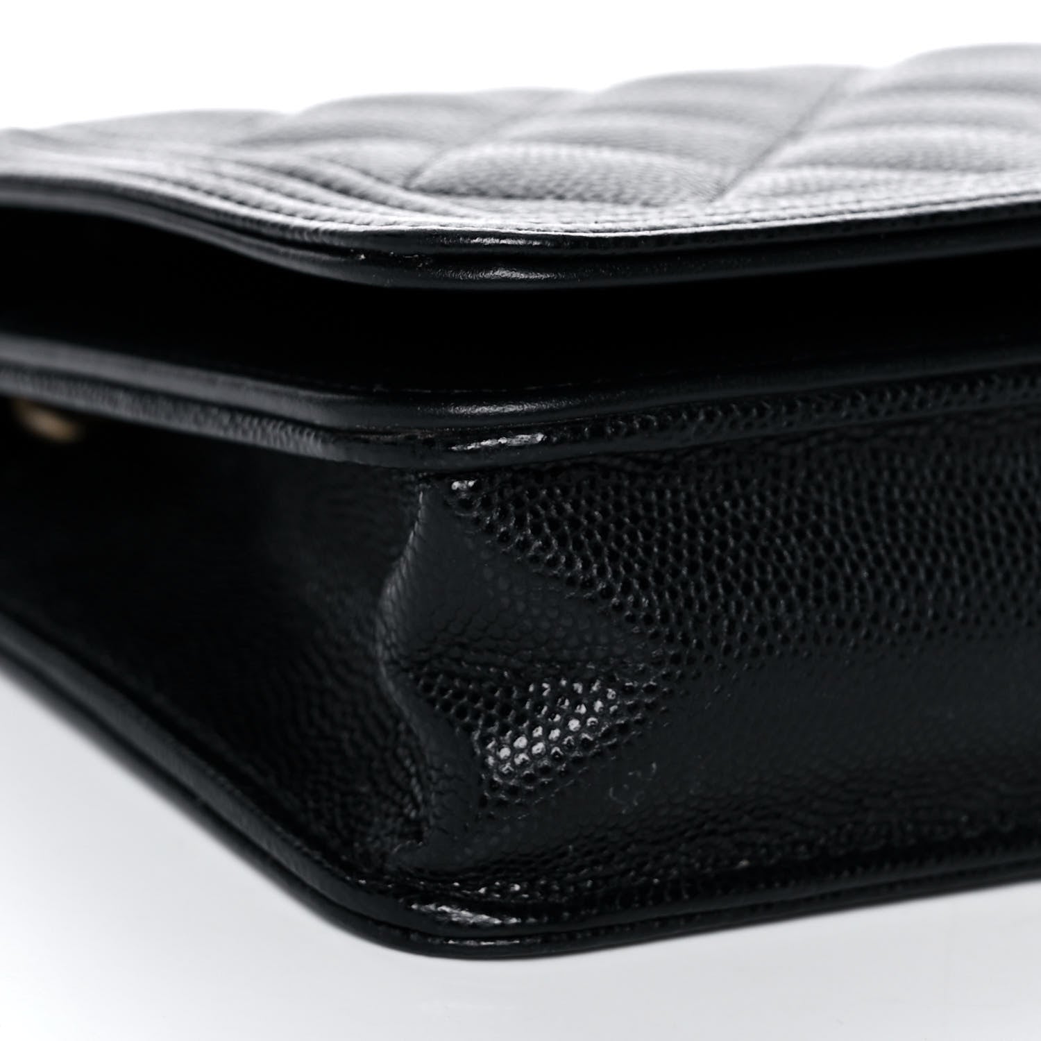 Chanel Caviar Quilted Boy Wallet On Chain WOC Black 8 of 11