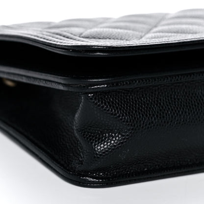 Chanel Caviar Quilted Boy Wallet On Chain WOC Black 8 of 11