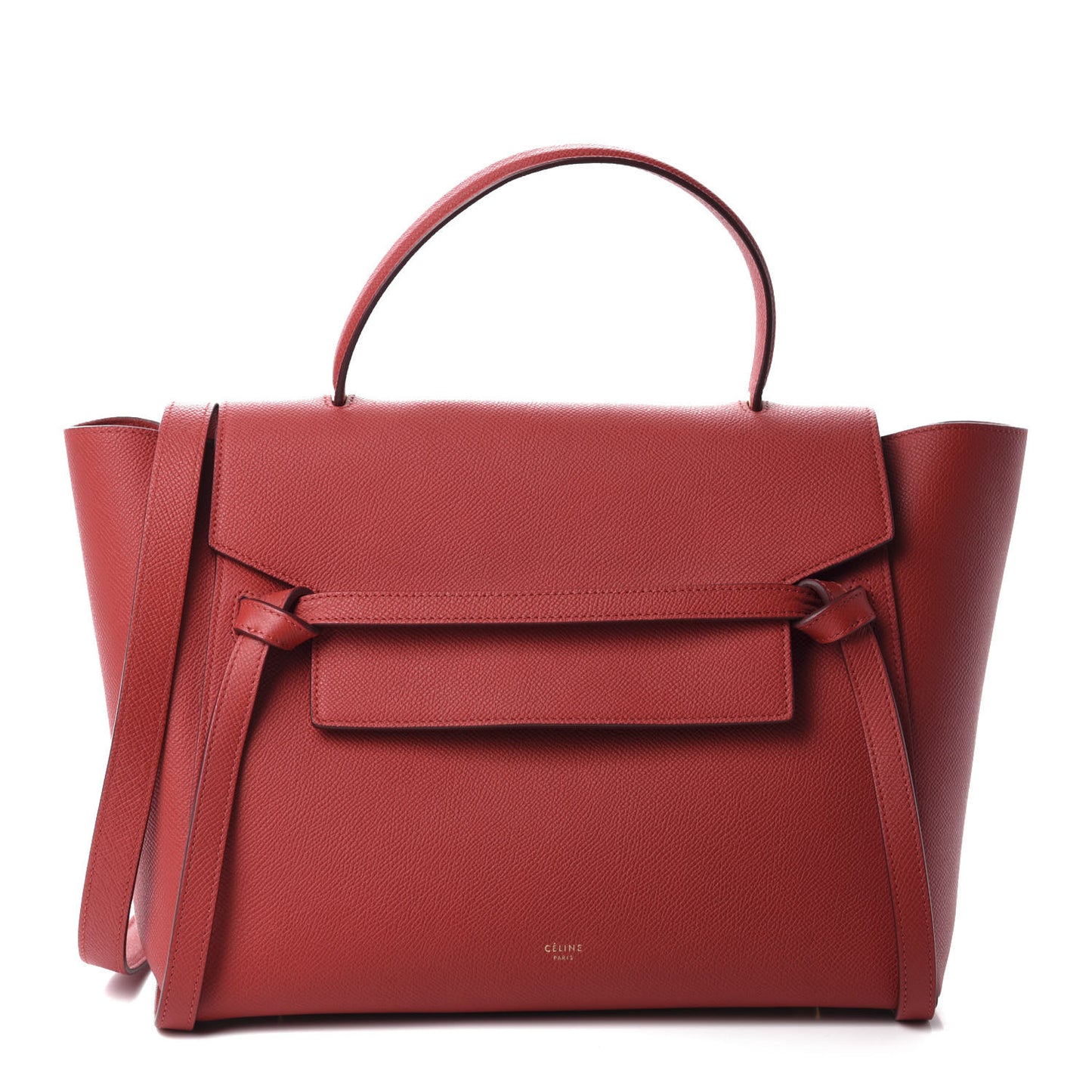 Grained Calfskin Mini Belt Bag Coquelicot