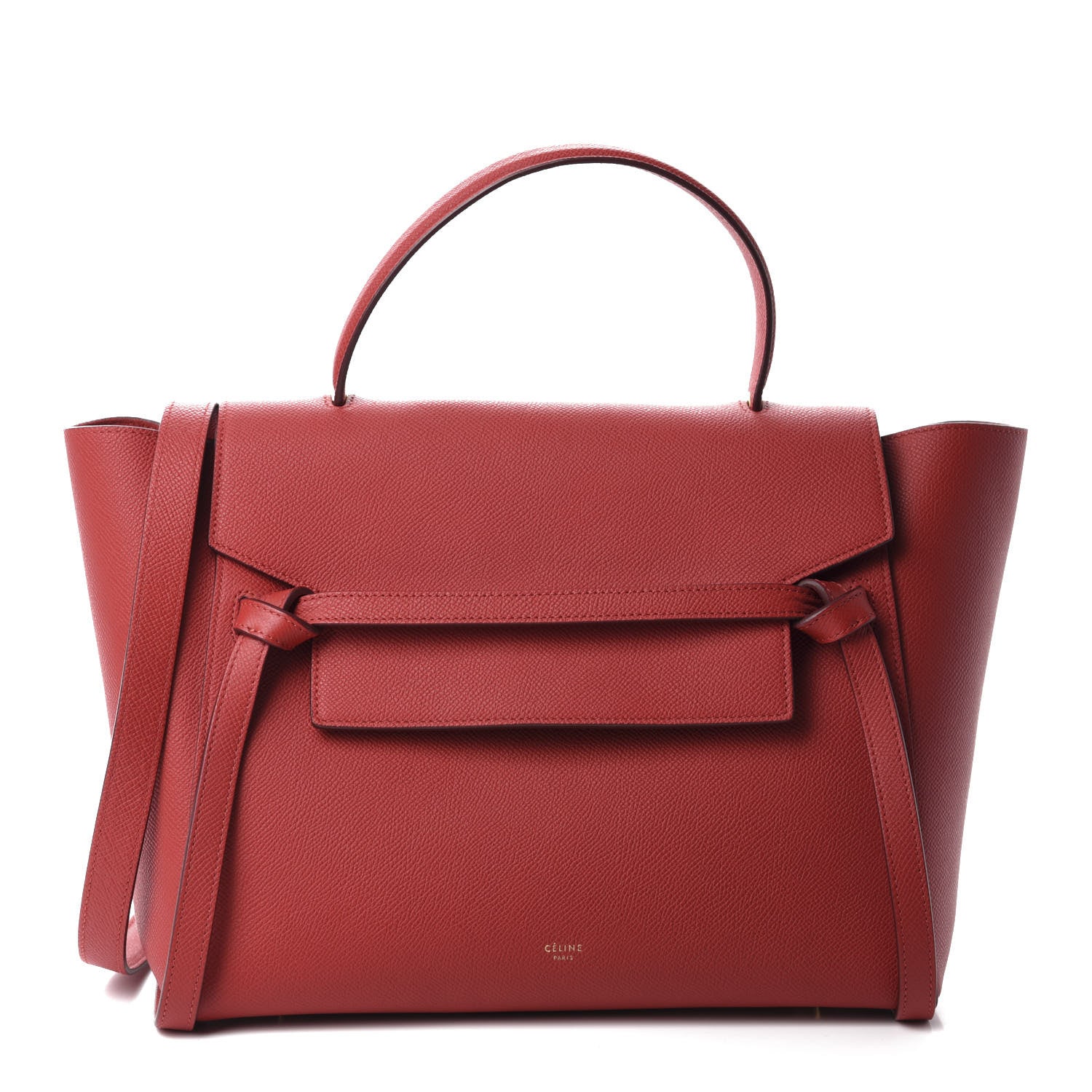 Celine Grained Calfskin Mini Belt Bag Coquelicot 1 of 10