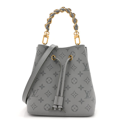 Louis Vuitton Monogram Ink Braided Neonoe BB Trianon Gray 1 of 11