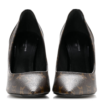 Louis Vuitton Monogram Cherie Pumps 40 Black 3 of 10