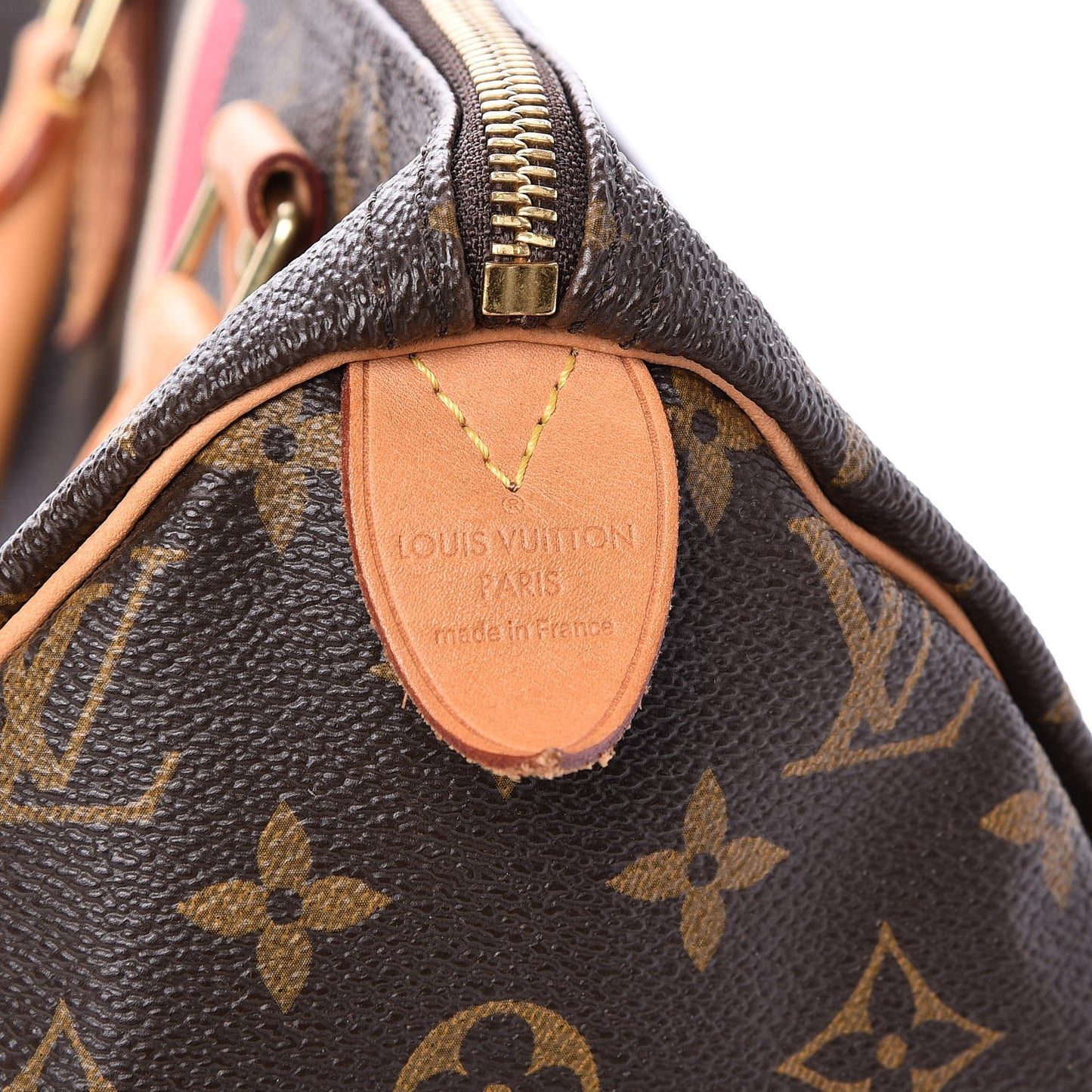 Monogram My LV Heritage Speedy 30 White Fuchsia