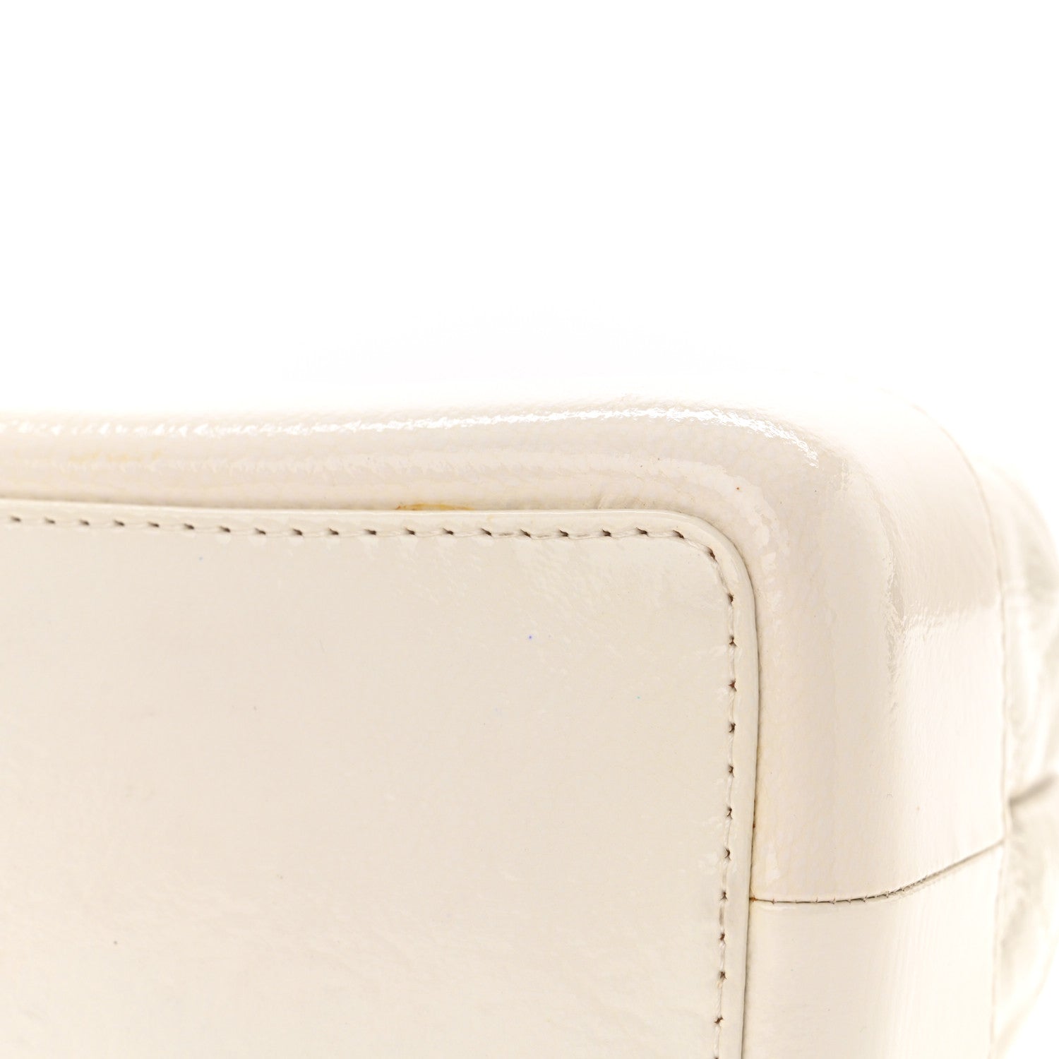 Chanel Patent Goatskin Quilted Small Gabrielle Backpack White 12 of 13