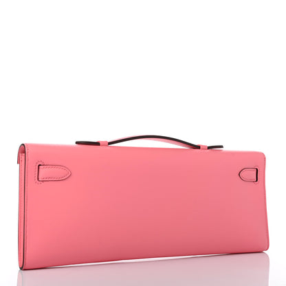 Hermes Swift Kelly Cut Clutch Pochette Rose D'Ete 2 of 4