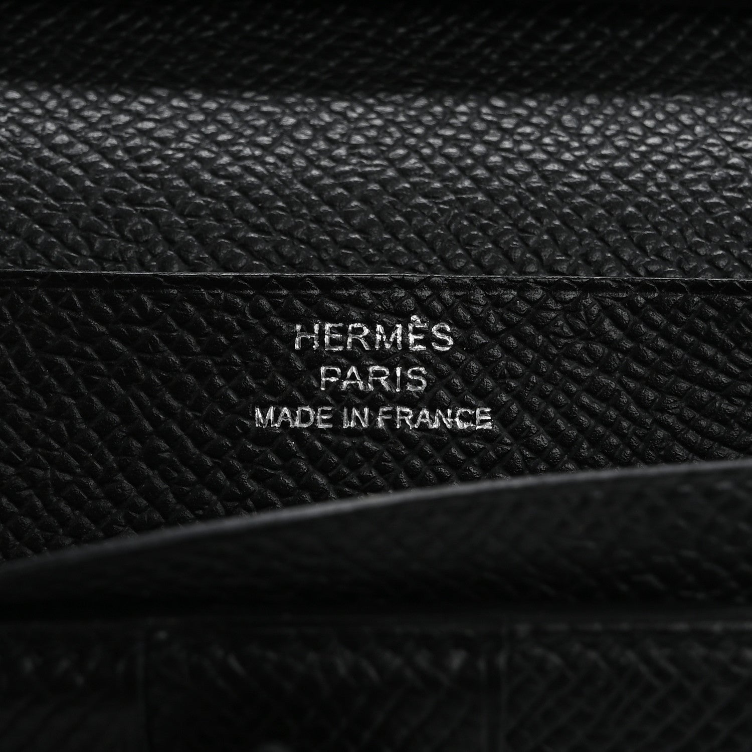 Hermes Epsom Bearn Gusset Wallet Black 6 of 14