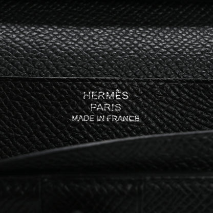 Hermes Epsom Bearn Gusset Wallet Black 6 of 14