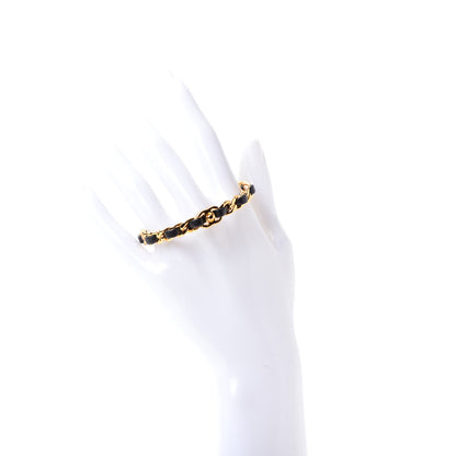 Chanel Lambskin More Is More Cuff Bracelet Black Gold 2 of 4