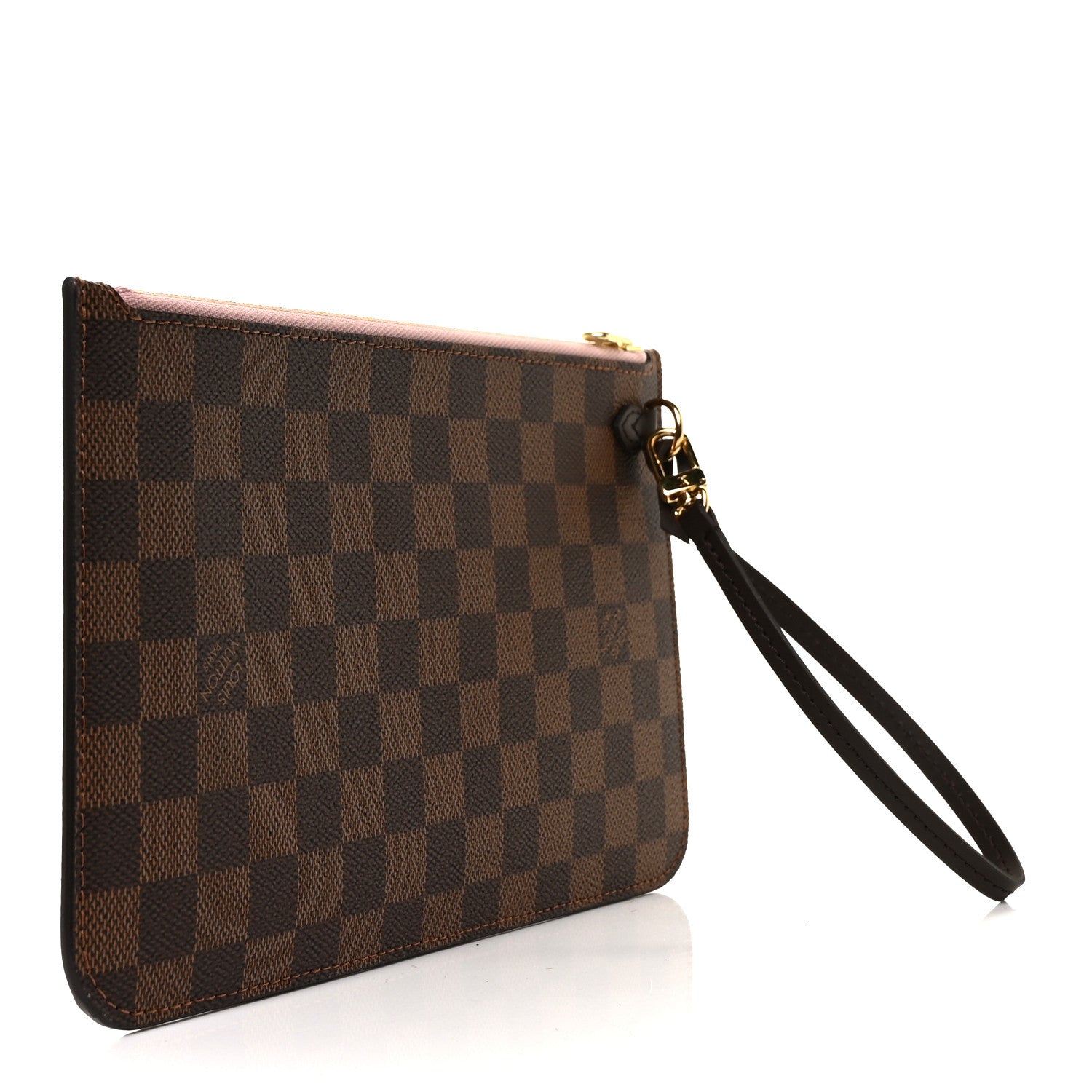 Louis Vuitton Damier Ebene Neverfull MM GM Pochette Rose Ballerine 3 of 8