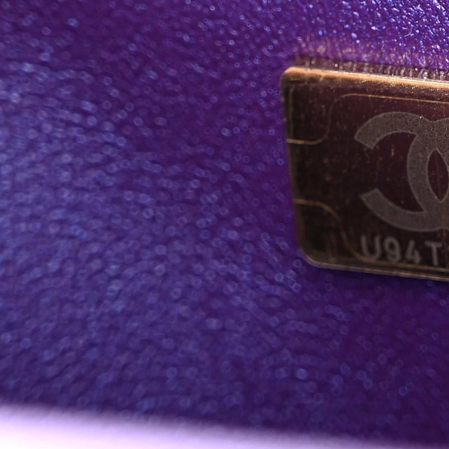 Mirror Calfskin Metallic Calfskin Quilted Hollywood Boulevard Mini Flap With Star Coin Purse Purple