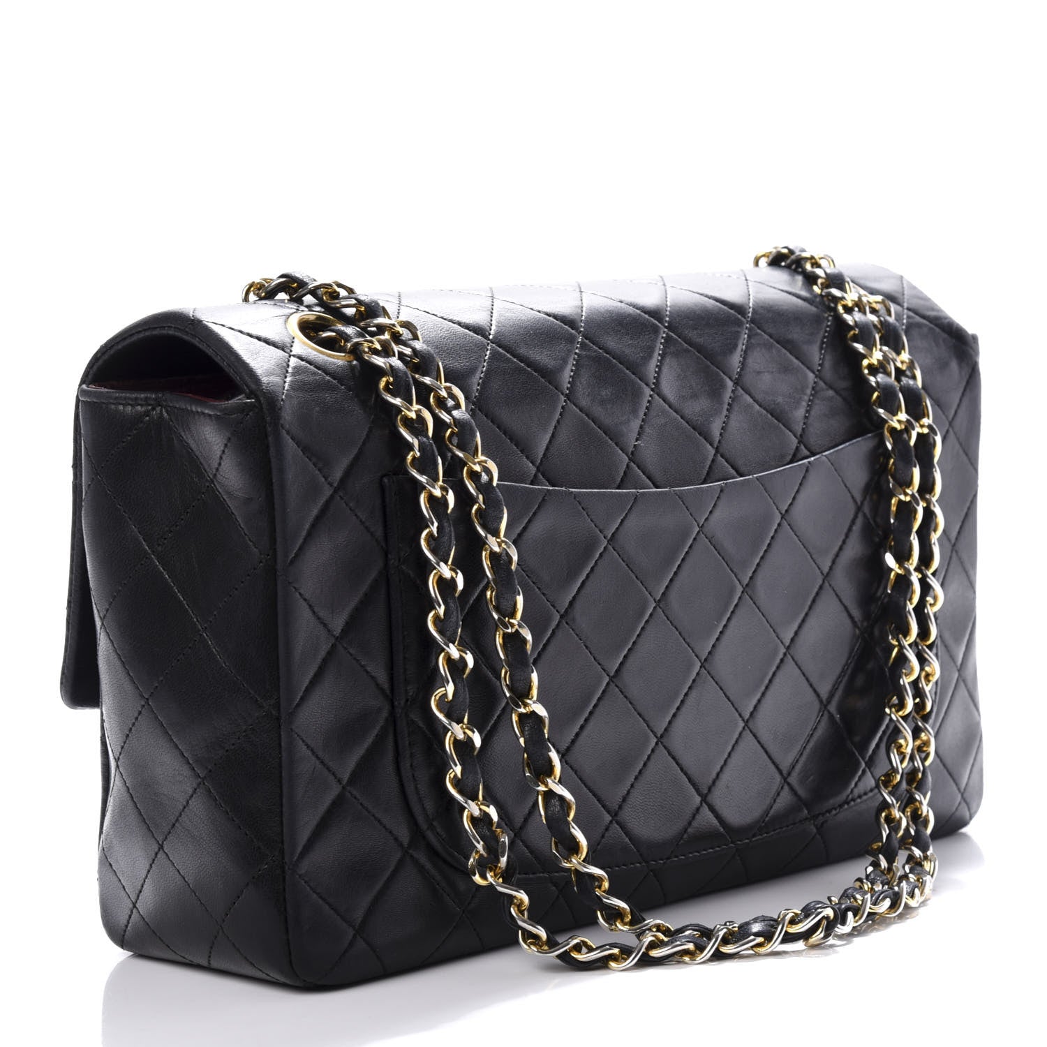 Chanel Lambskin Quilted Medium Single Flap Black 4 of 11