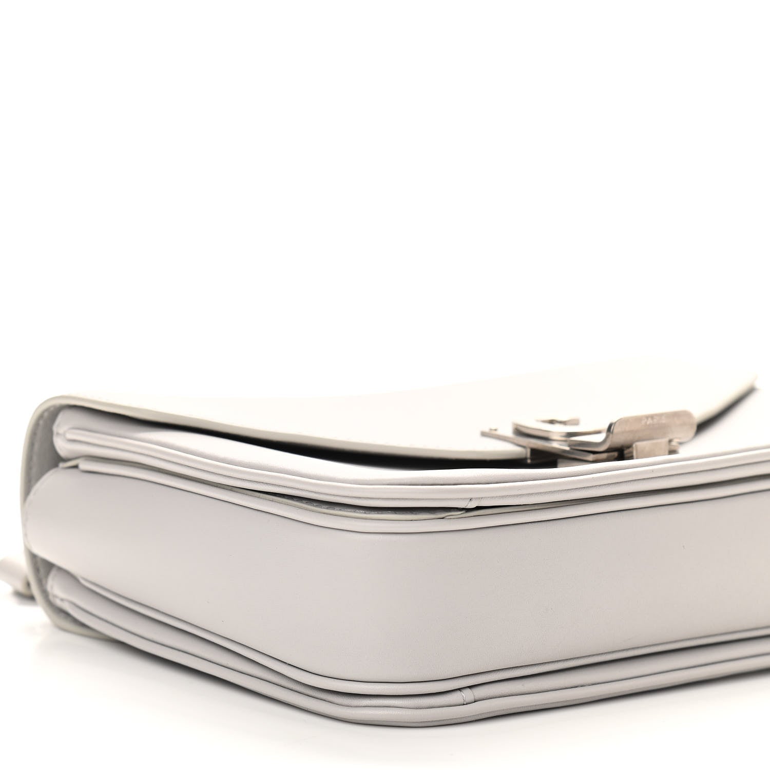 Celine Shiny Calfskin Medium C Bag Pale Grey 9 of 10