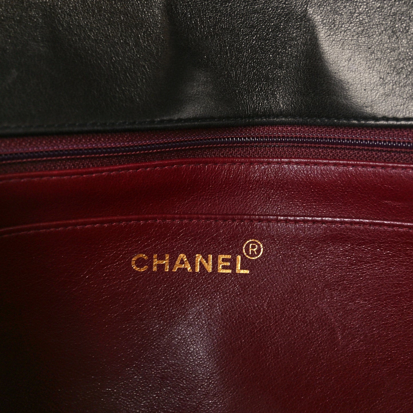 Lambskin Quilted Medium Single Flap Black