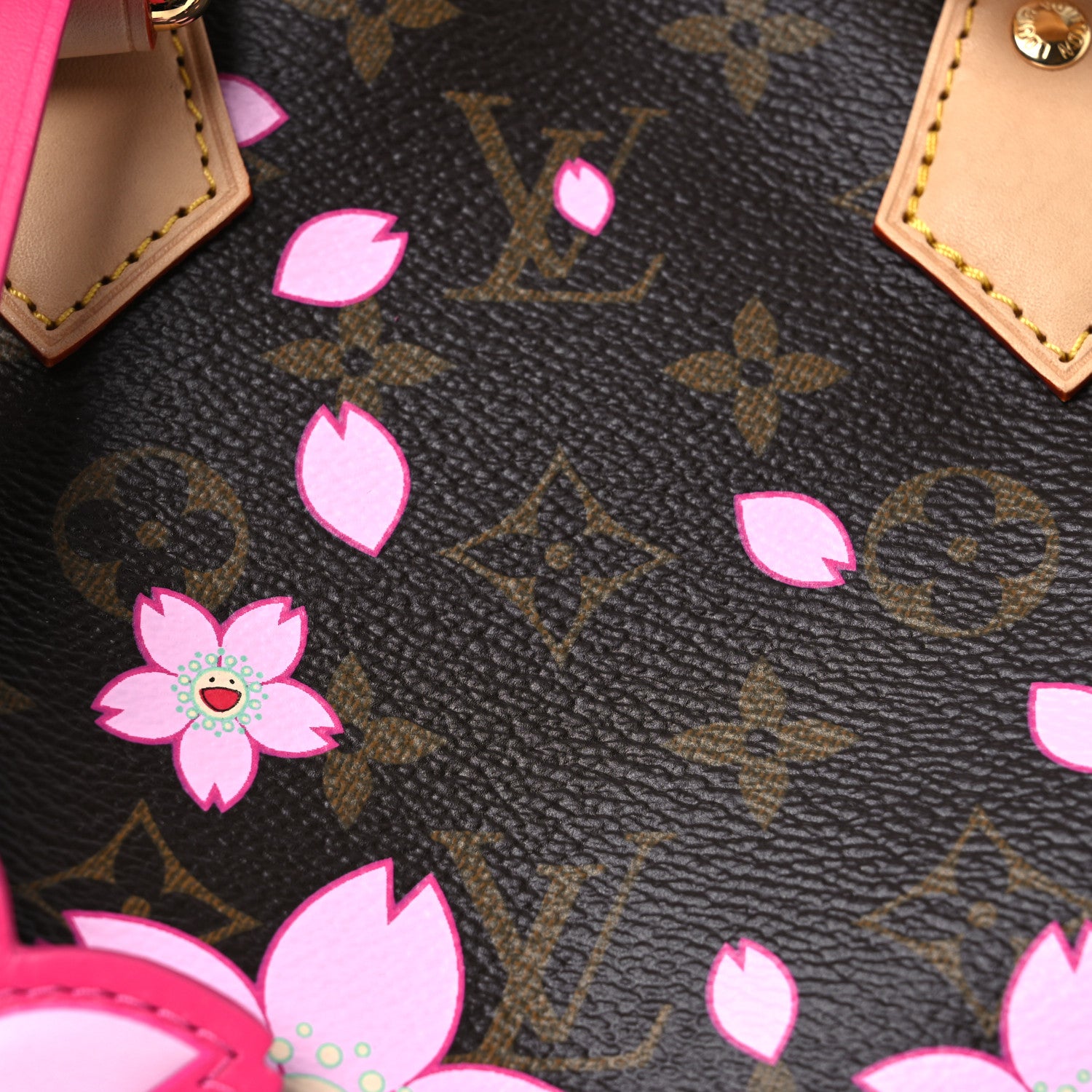 Louis Vuitton LV X TM Monogram Cherry Blossom Speedy Bandouliere 25 Sakura Brown 8 of 10