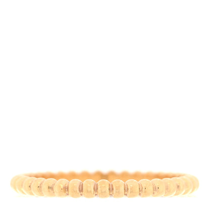 Van Cleef & Arpels 18K Yellow Gold Small Perlee Ring 57 8 1 of 5