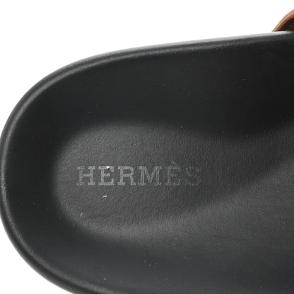 Hermes Calfskin Womens Chypre Sandals 38 Naturel 38 Naturel 8 of 10