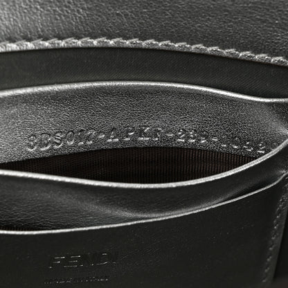 Fendi Crystal Vitello Laminato FF Mini Baguette Crystal Argento 7 of 10