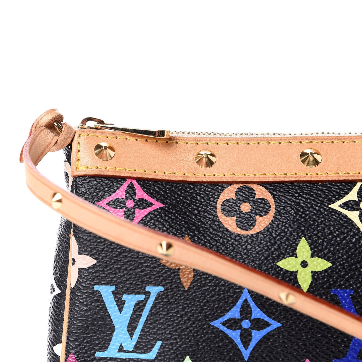 Monogram Multicolor Pochette Accessories Black