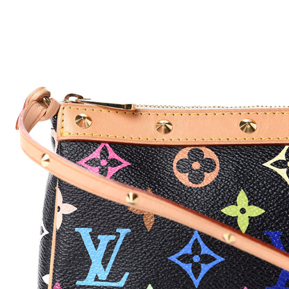 Louis Vuitton Monogram Multicolor Pochette Accessories Black 10 of 11