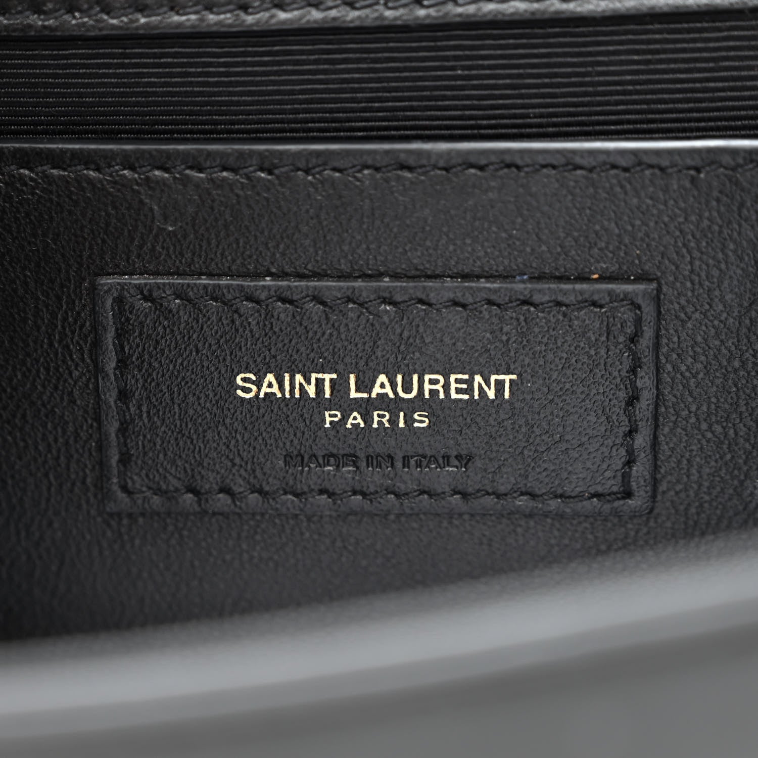 Saint Laurent Calfskin Crystal Medium Monogram Kate Satchel Black 6 of 11