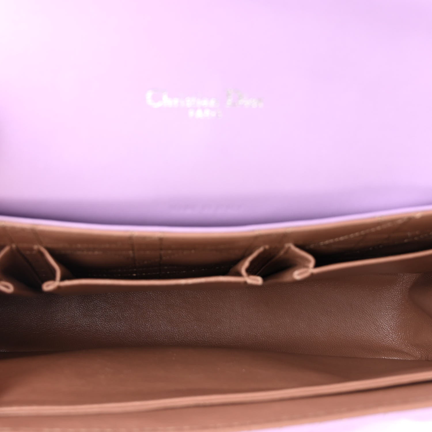 Christian Dior Lambskin Cannage Medium Miss Dior Flap Lilac 5 of 14