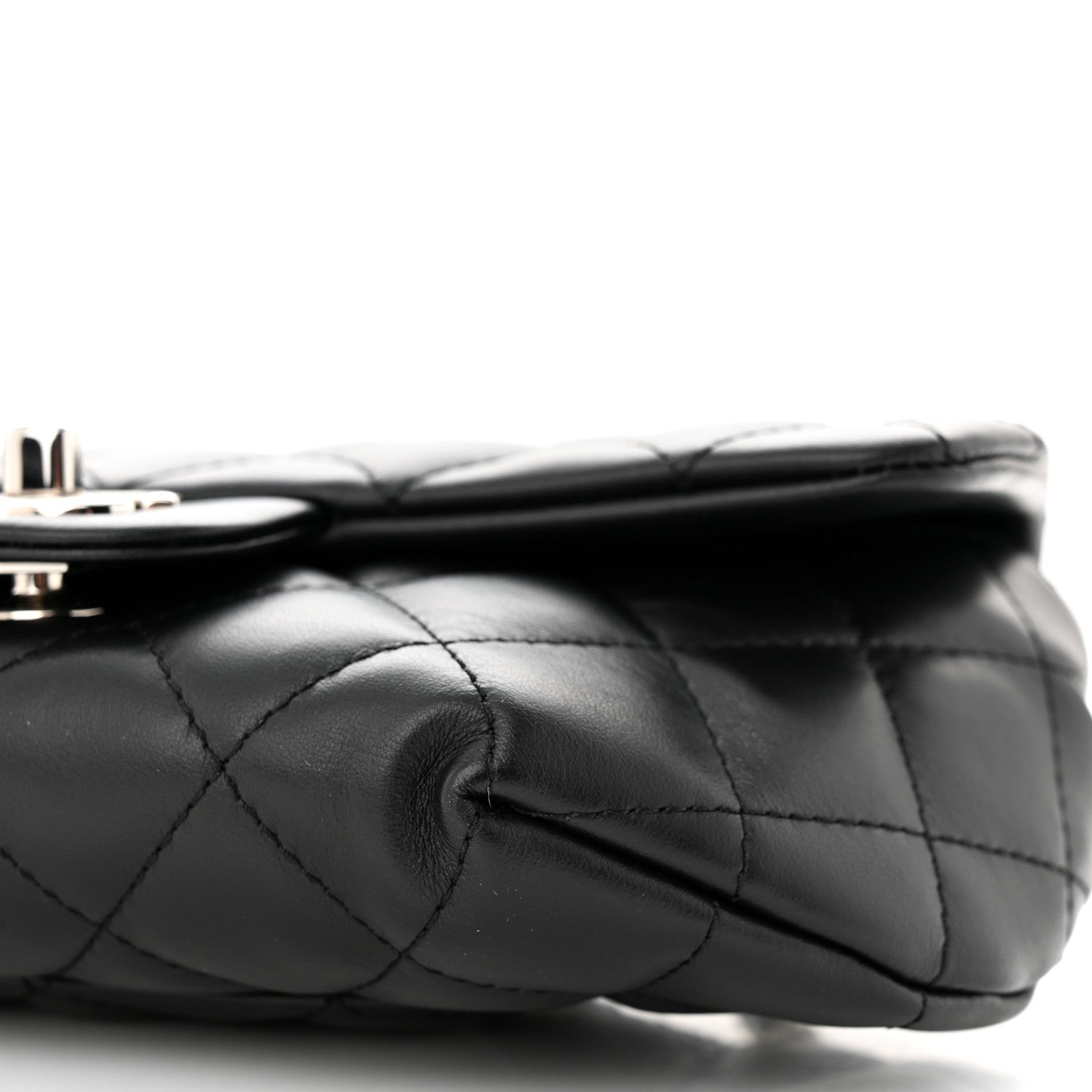 Chanel Calfskin Quilted CC Uniform Flap Belt Bag Black 11 of 11