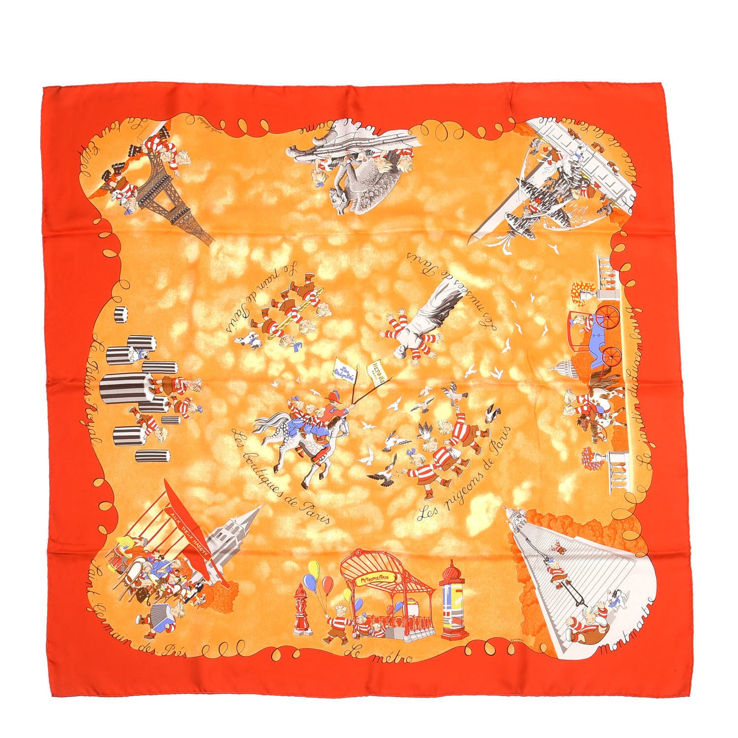 Silk Les Triples Scarf 90