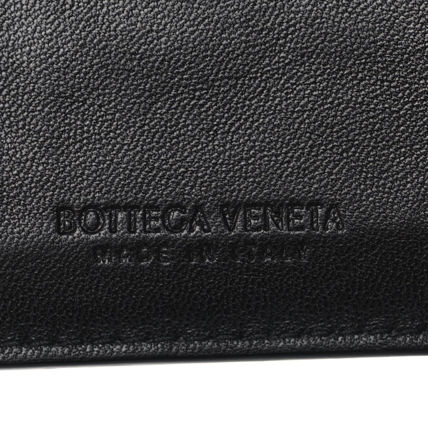 Nappa Intreccio Cassette Credit Card Holder Black