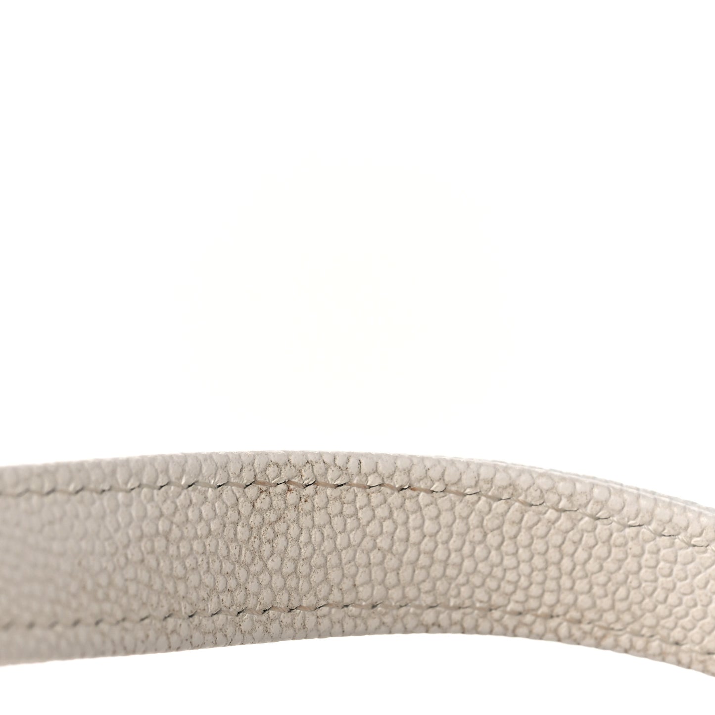 Caviar Quilted Mini Bracelet On Chain Wallet On Chain WOC White