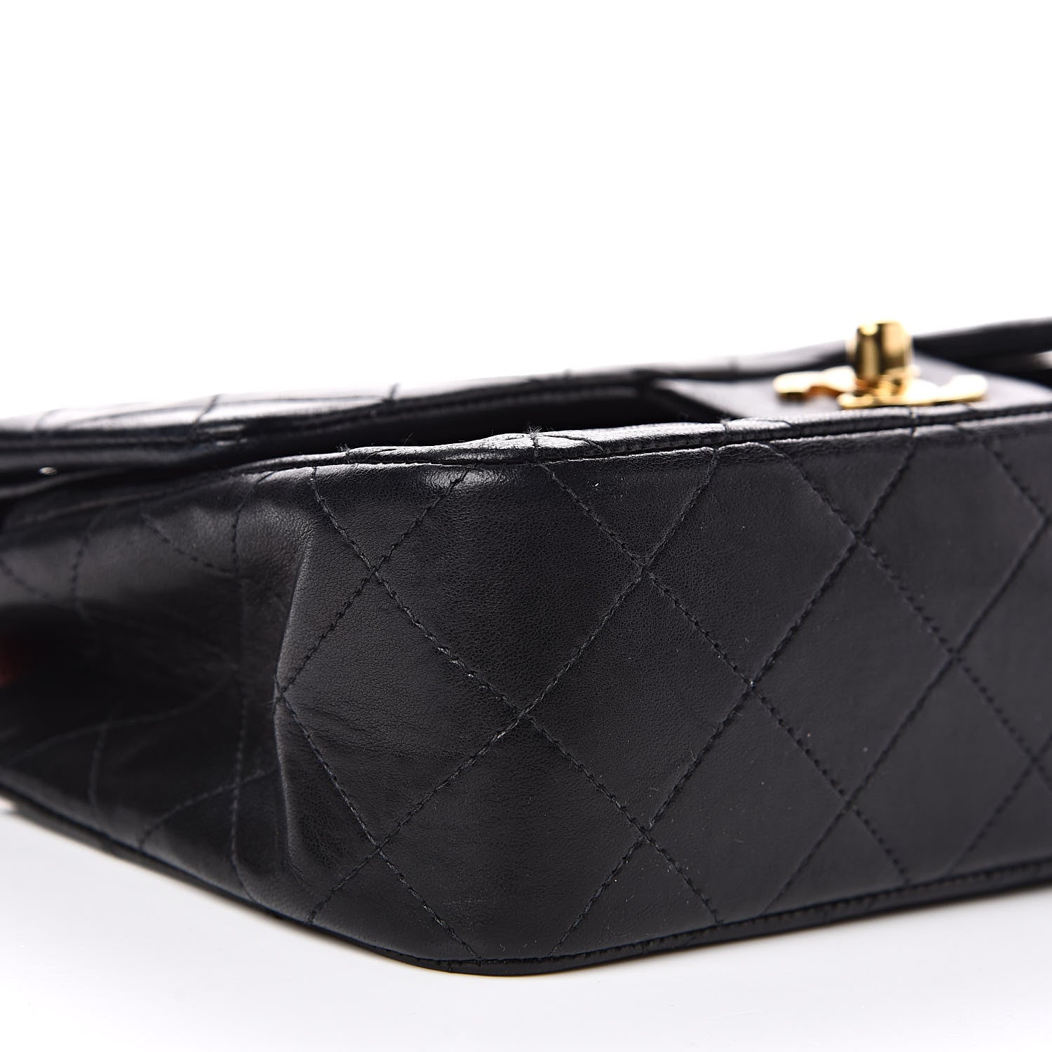 Chanel Lambskin Quilted Small Double Flap Black 10 of 13