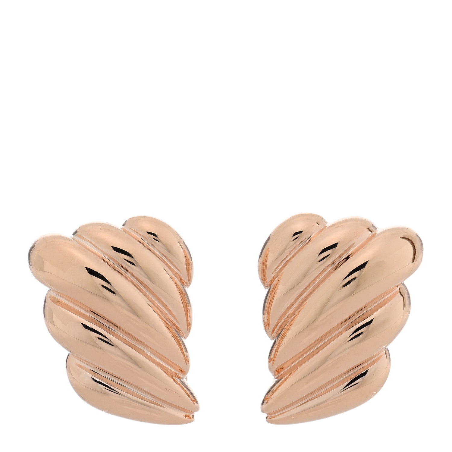 Anita Ko 18K Rose Gold Croissant Earrings 1 of 5