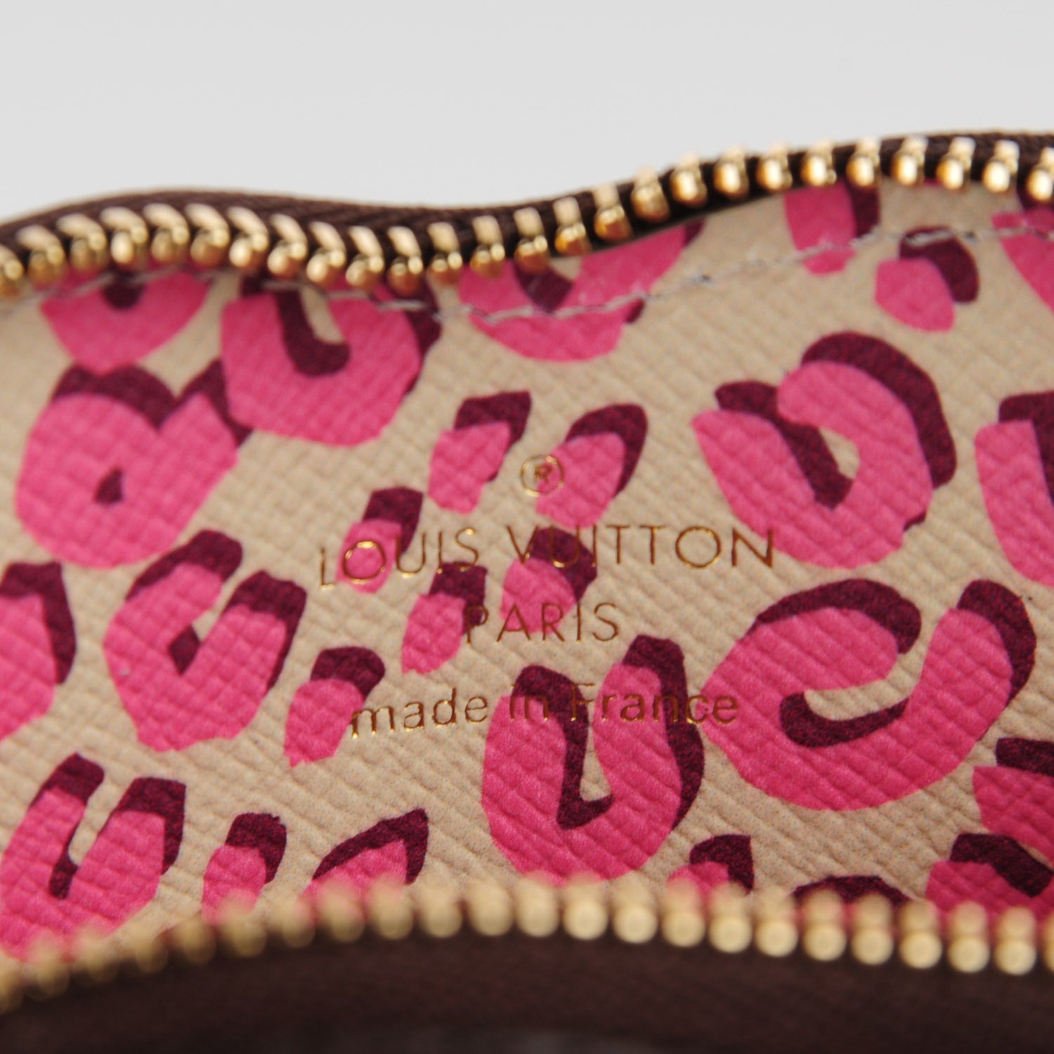Louis Vuitton Monogram Leopard Coeur Heart Coin Purse Blanc Corail 5 of 7