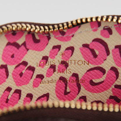 Louis Vuitton Monogram Leopard Coeur Heart Coin Purse Blanc Corail 5 of 7