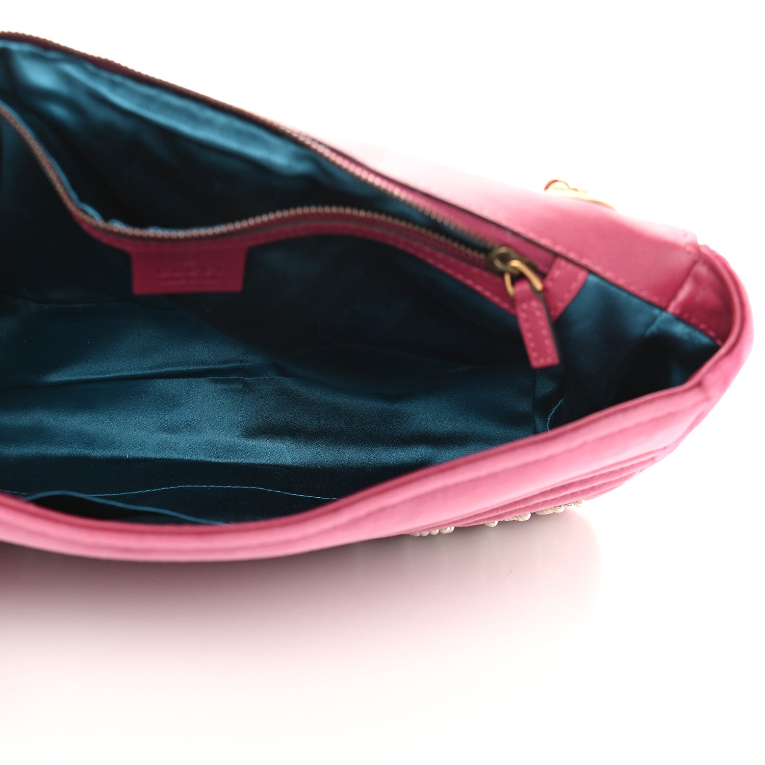 Gucci Velvet Matelasse Blind for Love Embroidered Medium GG Marmont Shoulder Bag Light Raspberry Rose Multicolor 5 of 9