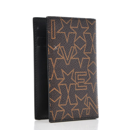 Givenchy Coated Canvas Star Folding Card Case Brown 3 of 10