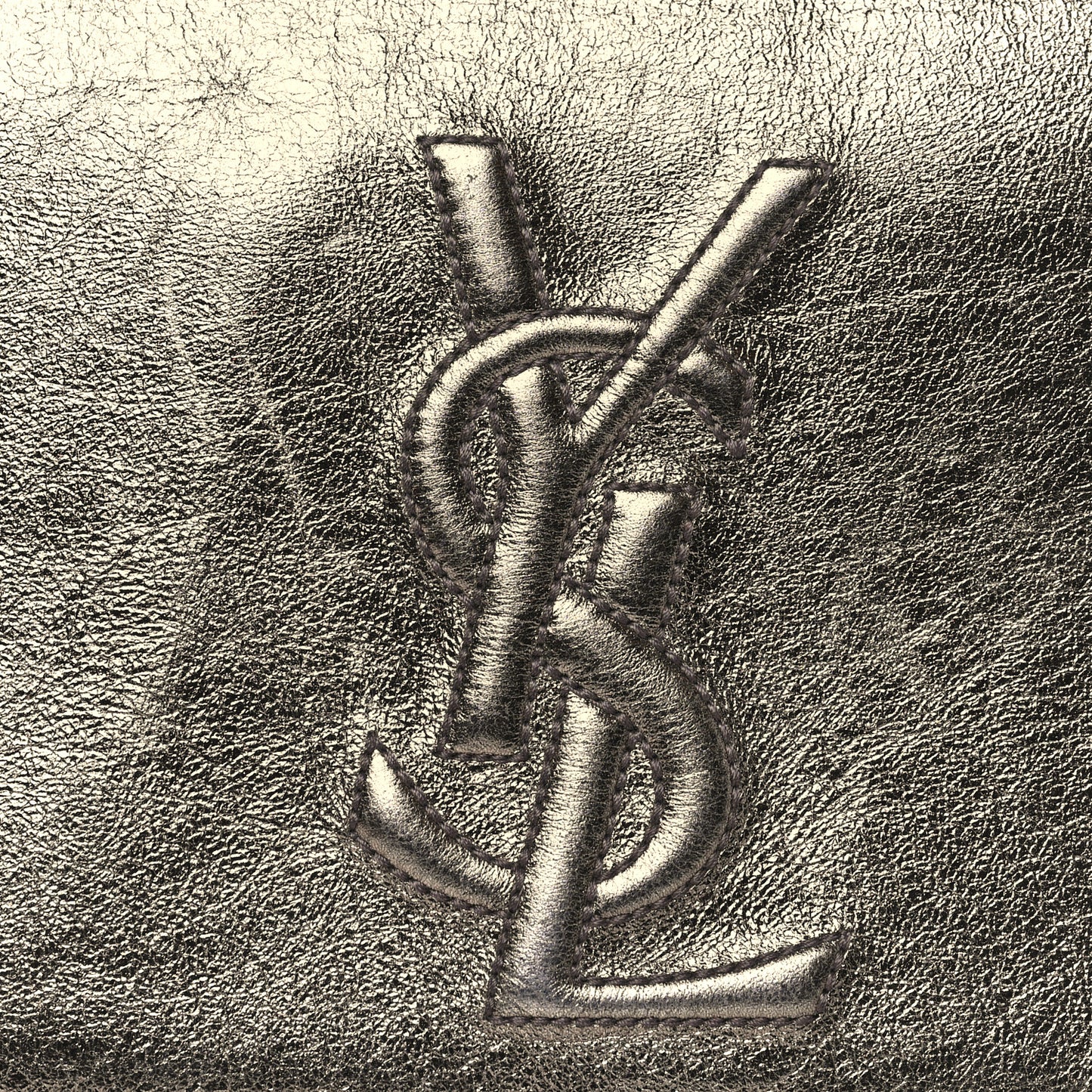 Metallic Calfskin Monogram Large Belle De Jour Clutch Gold