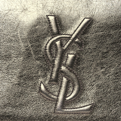 Saint Laurent Metallic Calfskin Monogram Large Belle De Jour Clutch Gold 7 of 9