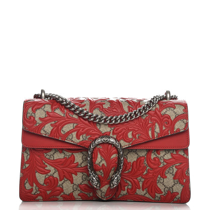 Gucci GG Supreme Monogram Arabesque Small Dionysus Shoulder Bag Hibiscus Red 1 of 7