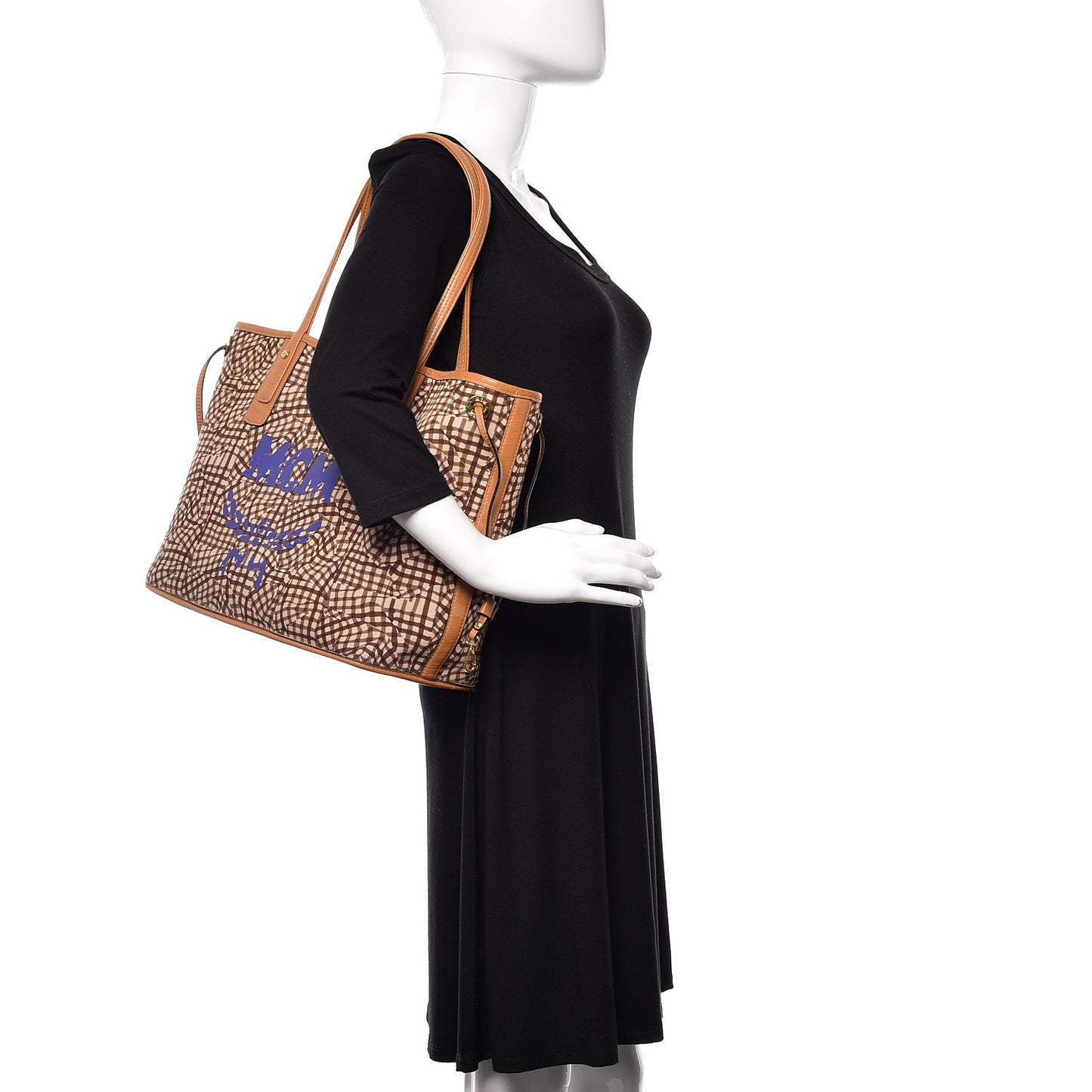Visetos Medium Liz Reversible Shopper Tote Cognac